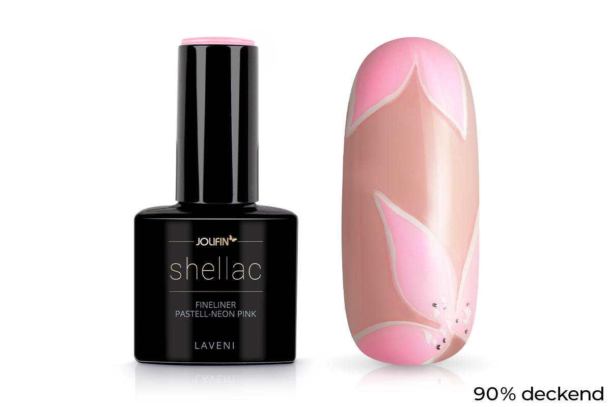 Jolifin LAVENI Shellac Fineliner - pastell-neon pink 10ml