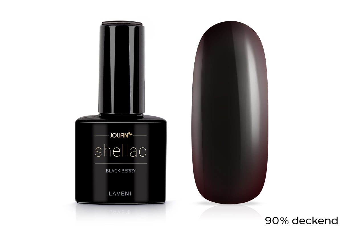 Jolifin LAVENI Shellac - black berry 10ml