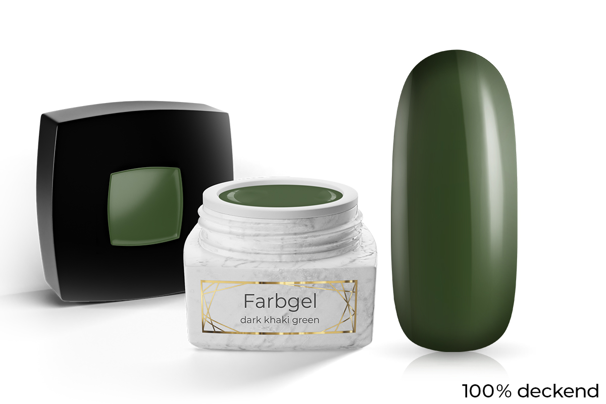 Jolifin LAVENI PRO Farbgel - dark khaki green 5ml