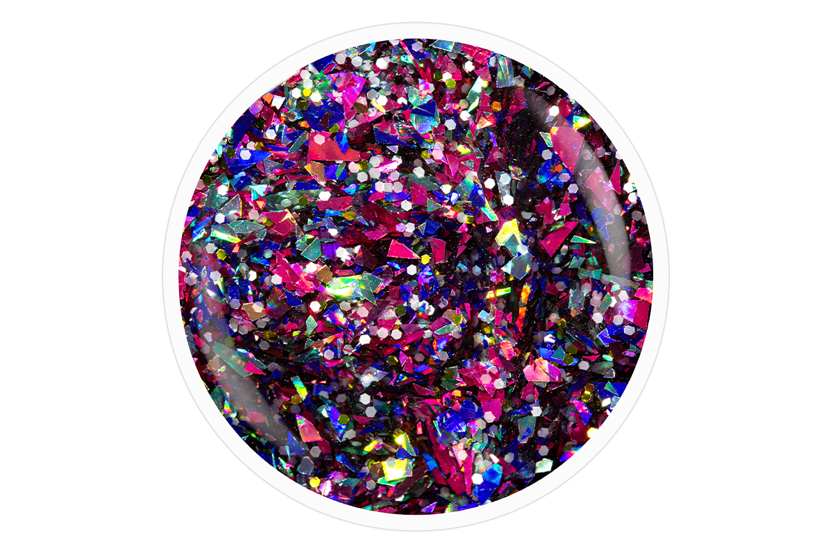 Jolifin LAVENI Shellac - confetti flakes 10ml