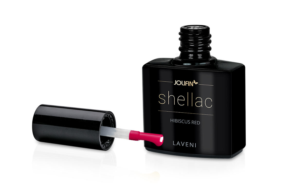 Jolifin LAVENI Shellac - hibiscus red 10ml