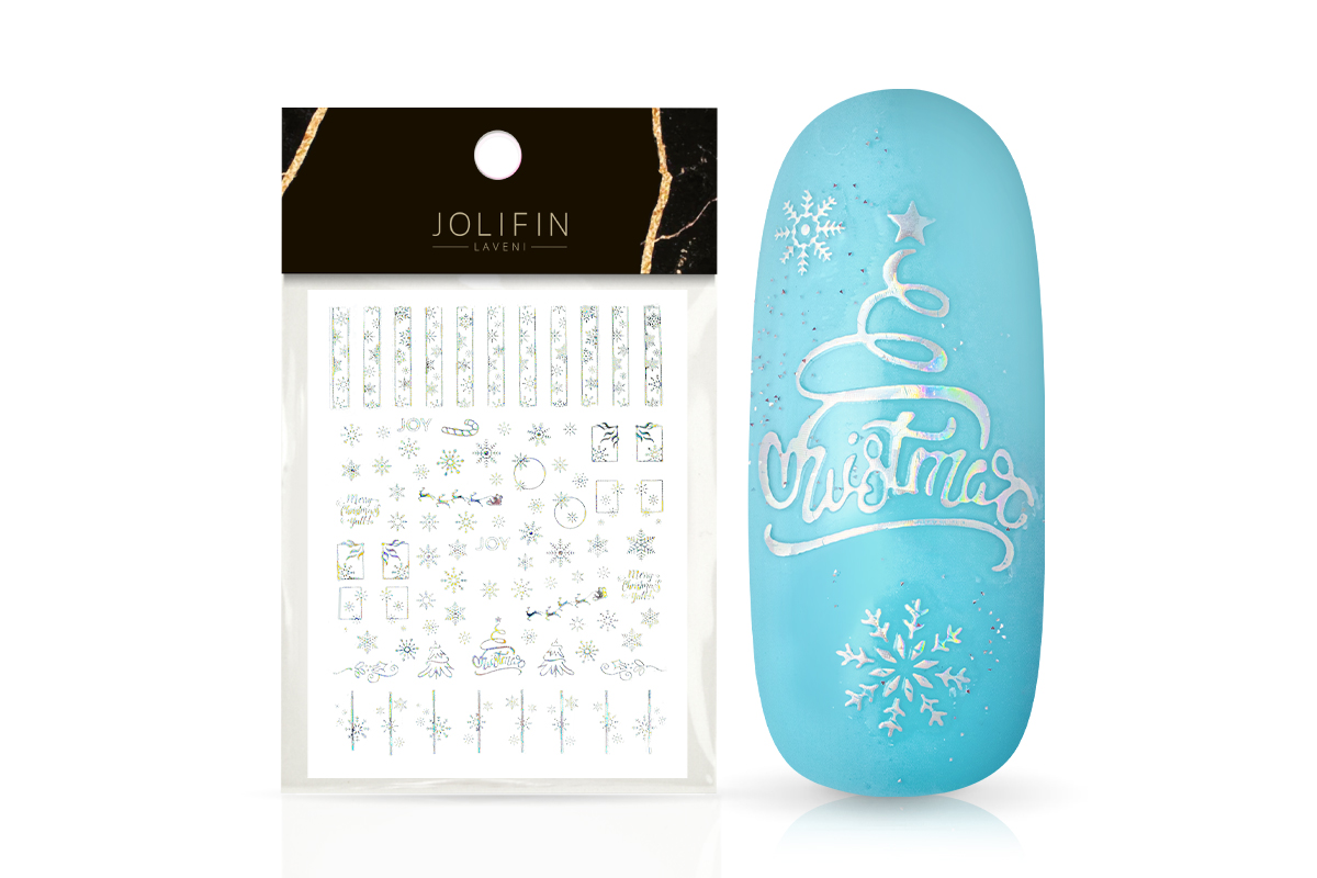 Jolifin LAVENI XL Sticker - Hologram Christmas No. 6