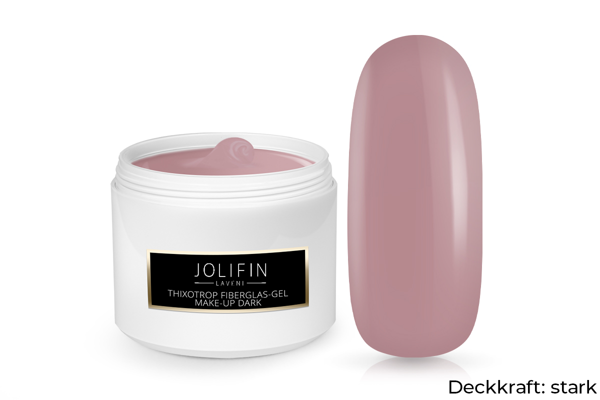 Jolifin LAVENI Refill - Thixotrope fibreglass gel make-up dark 250ml