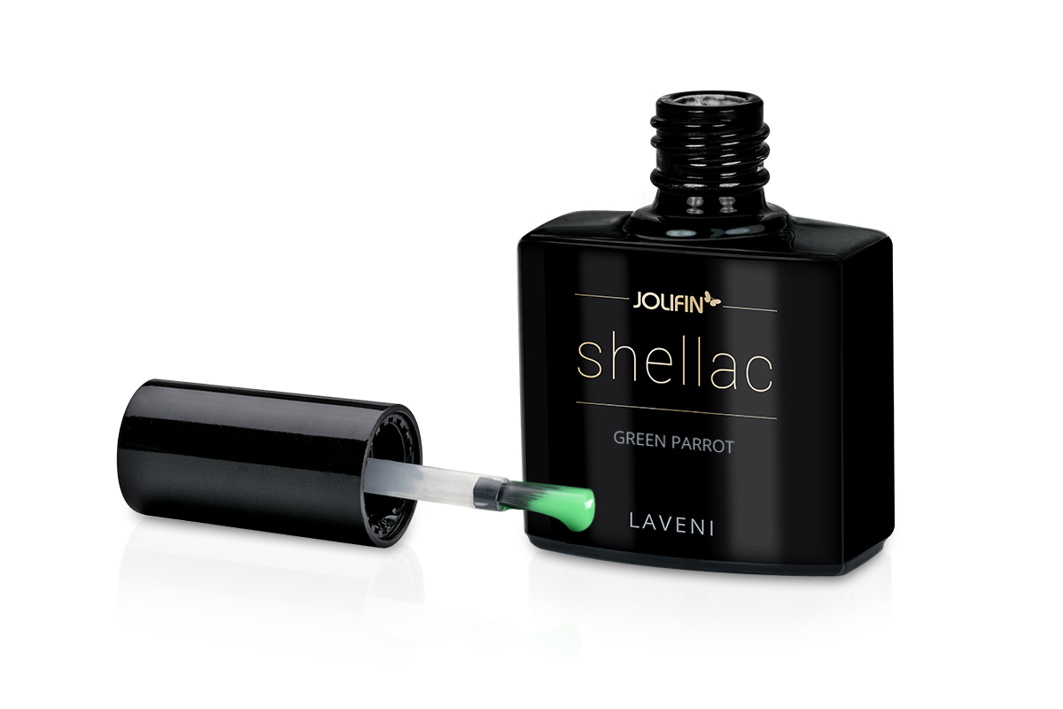 Jolifin LAVENI Shellac - green parrot 10ml