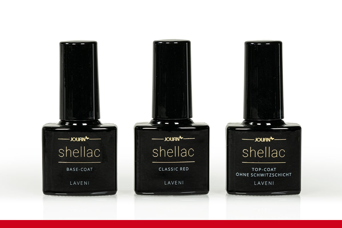 Jolifin LAVENI Shellac Starter Set - XS - Mini Device