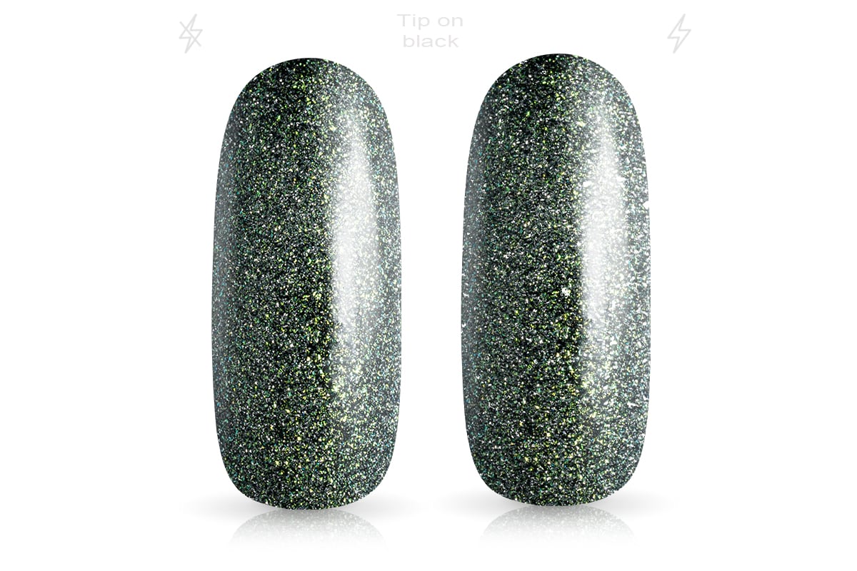 Jolifin LAVENI Shellac - Top-Coat without sweat layer FlashOn sage green 10ml