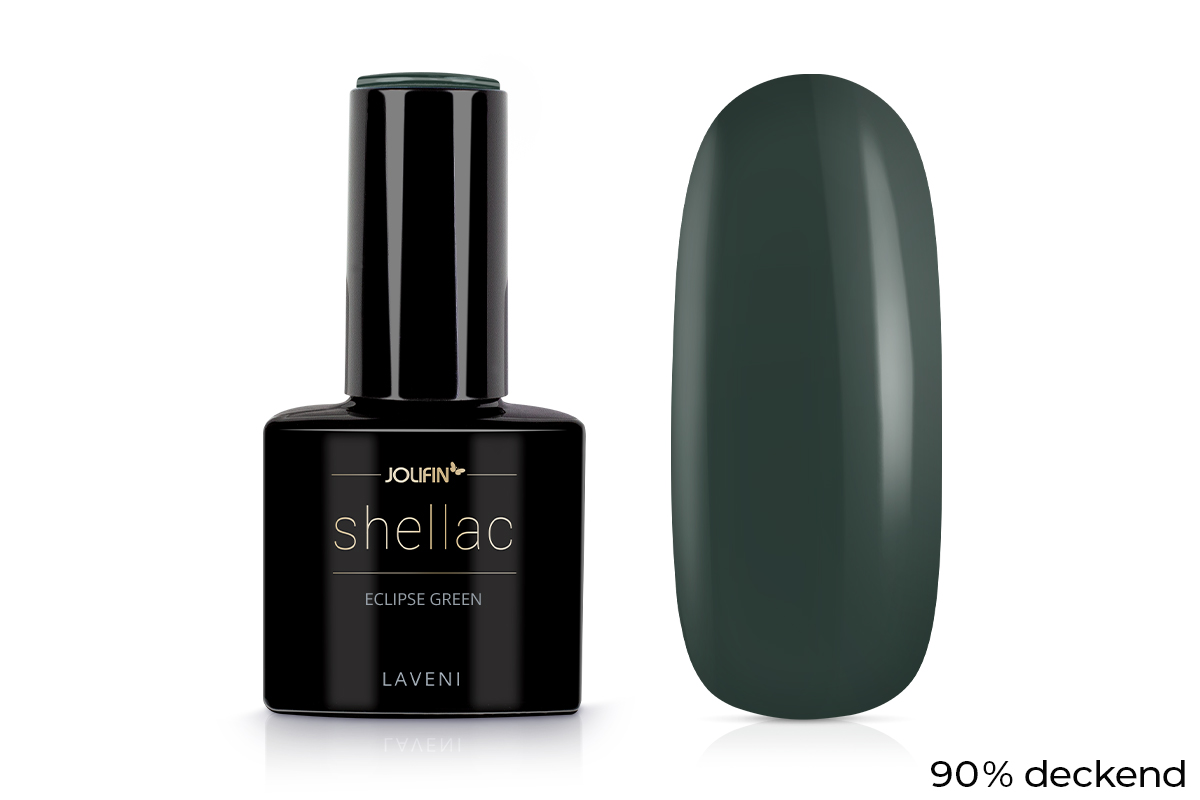 Jolifin LAVENI Shellac - eclipse green 10ml