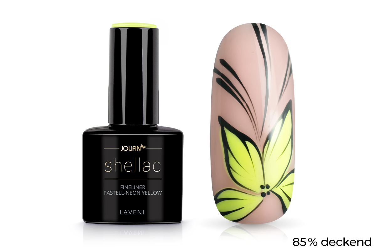 Jolifin LAVENI Shellac Fineliner - pastell-neon yellow 10ml