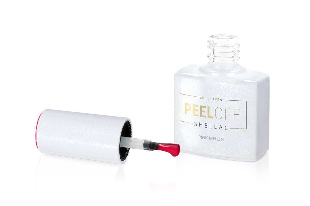 Jolifin LAVENI Shellac PeelOff - pink melon 10ml