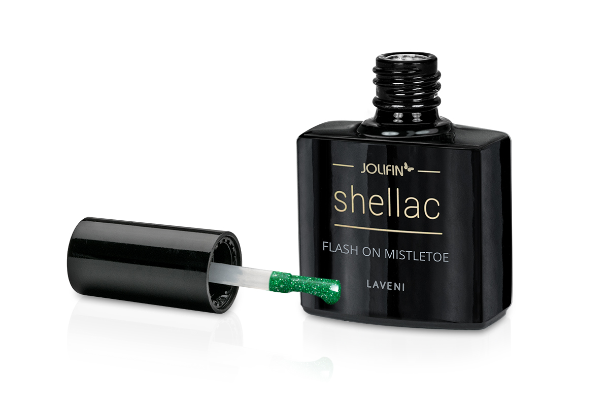 Jolifin LAVENI Shellac - FlashOn mistletoe 10ml