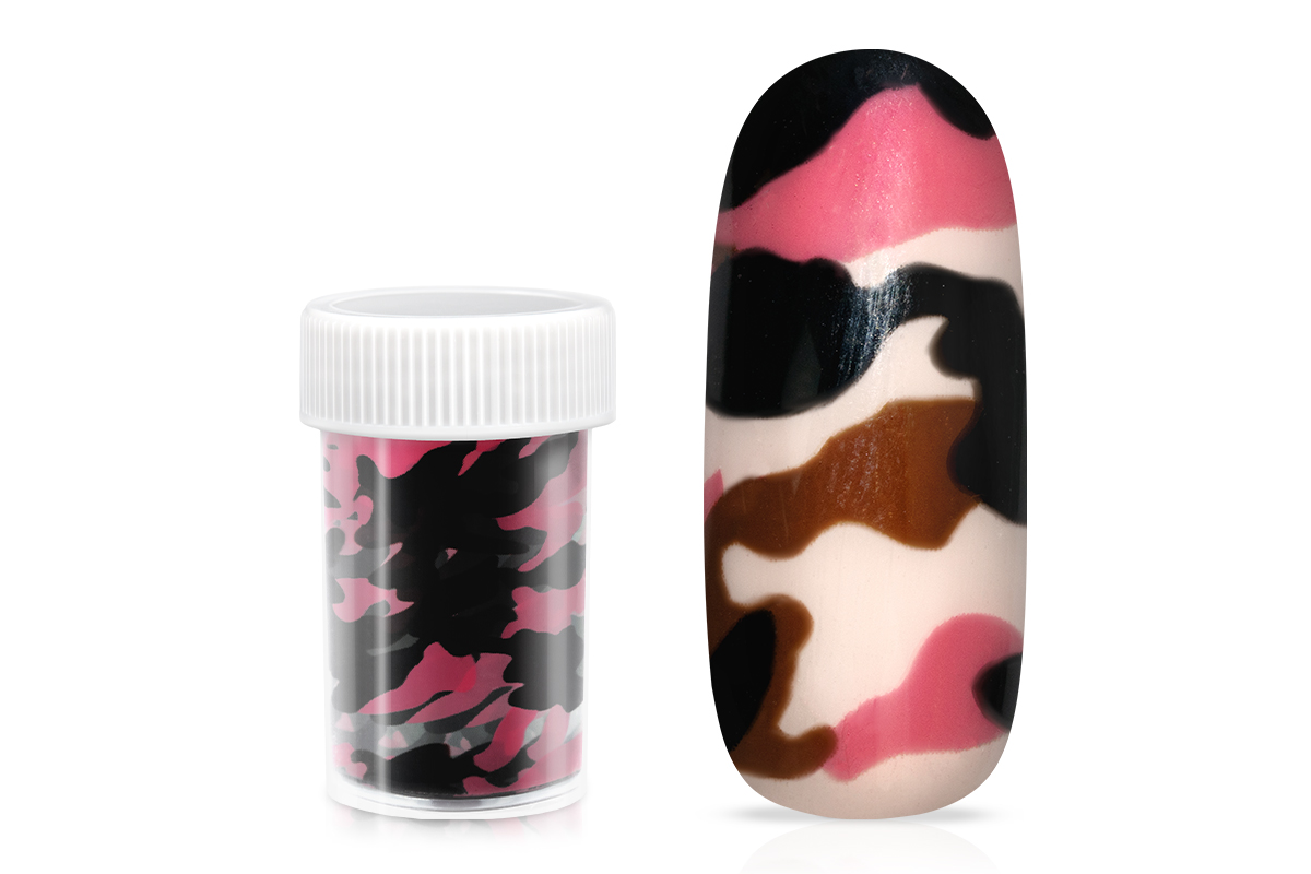 Jolifin Transfer Nail Foil XL - Camouflage pink