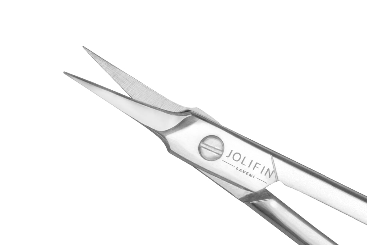 Jolifin LAVENI - Cuticle scissors Professional comfort purple