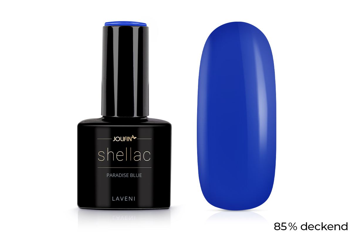 Jolifin LAVENI Shellac - paradise blue 10ml