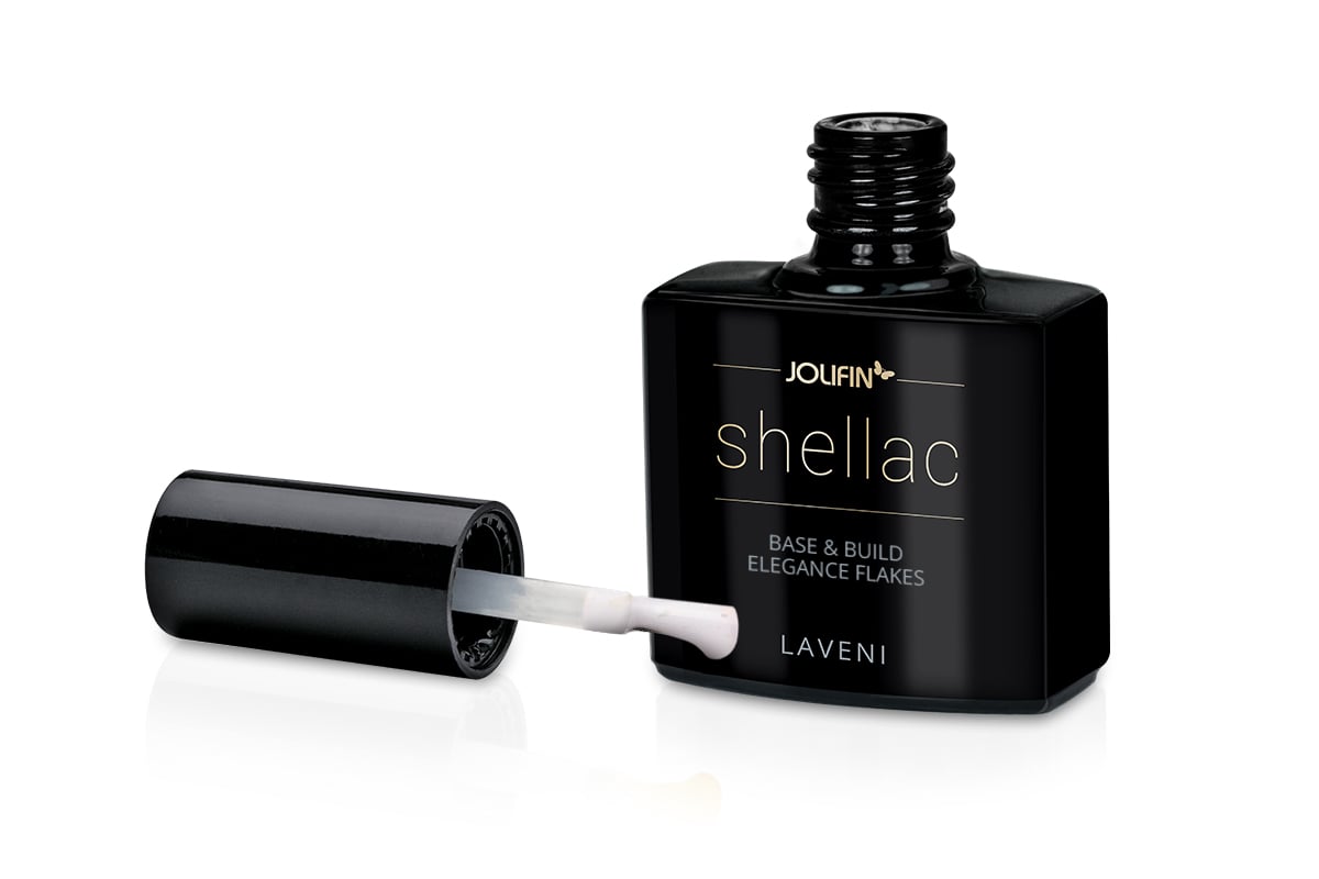 Jolifin LAVENI Shellac - Base & Build elegance Flakes 10ml