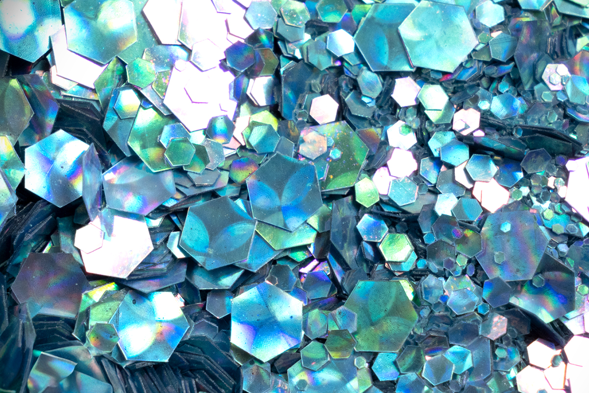Jolifin LAVENI Chameleon Glittermix - pastell-blue
