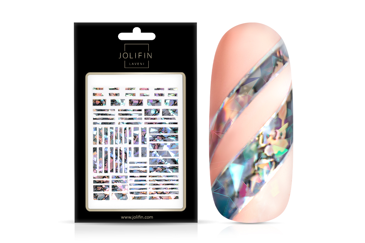 Jolifin LAVENI XL Sticker - Hologram Marble No. 3