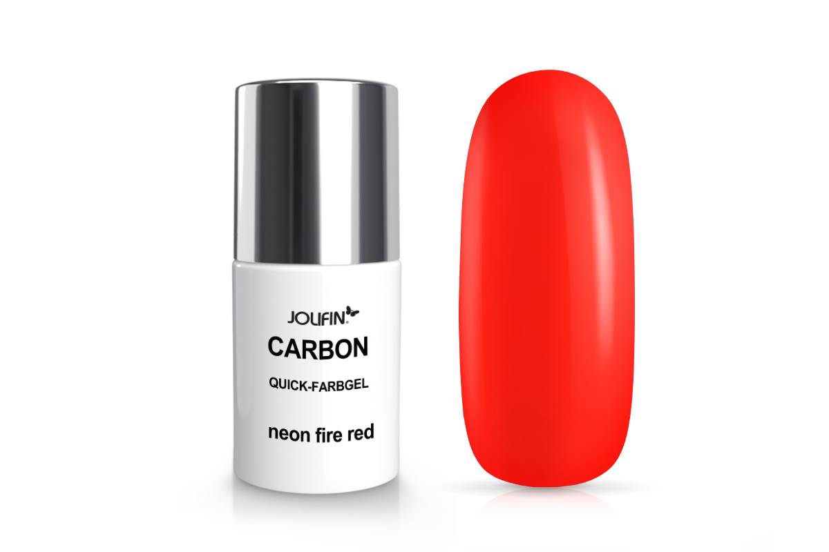 Jolifin Carbon Quick colour gel - neon fire red 11ml