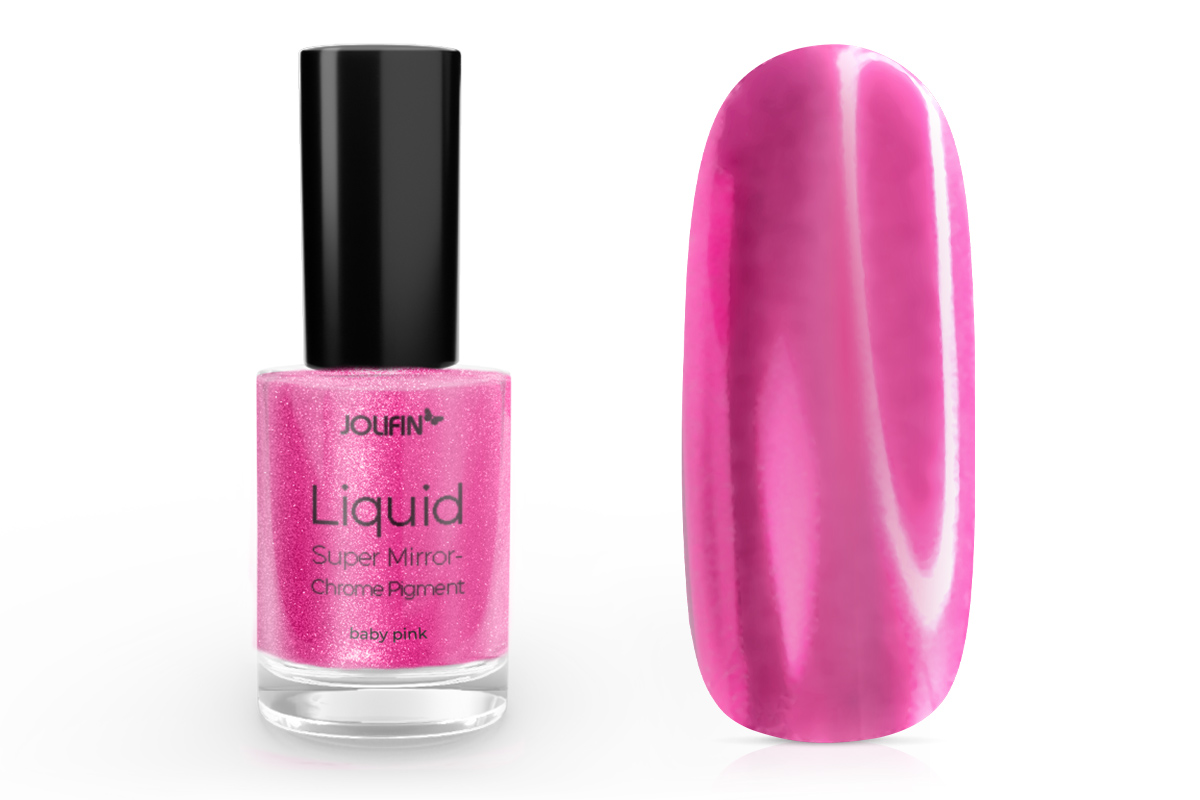 Jolifin Liquid Super Mirror-Chrome Pigment - baby pink 6ml