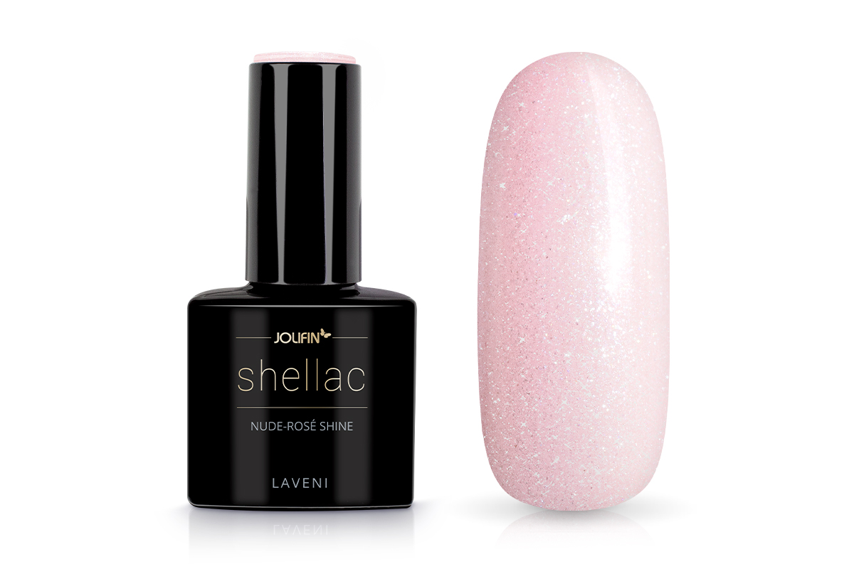 Jolifin LAVENI Shellac - nude-rosé shine 10ml