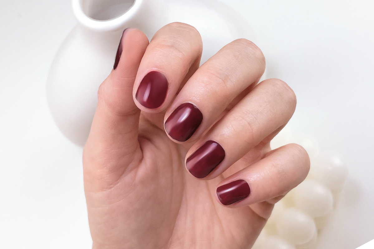 Jolifin LAVENI UV Gel Wraps - wine red