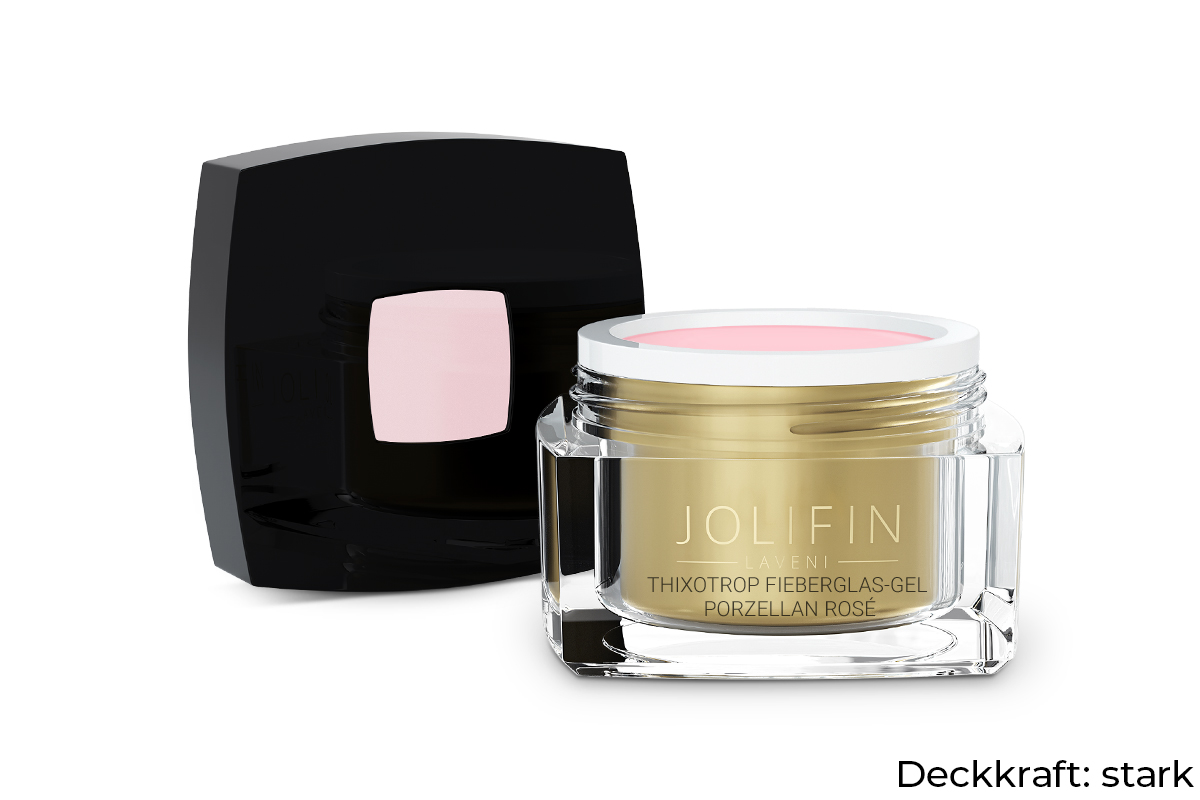 Jolifin LAVENI - Thixotrop Fiberglas-Gel porzellan rosé 15ml