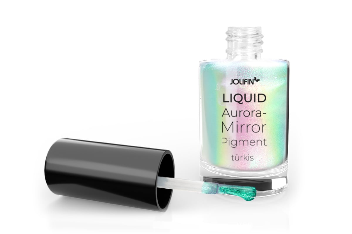 Jolifin Liquid Aurora-Mirror Pigment - türkis 6ml