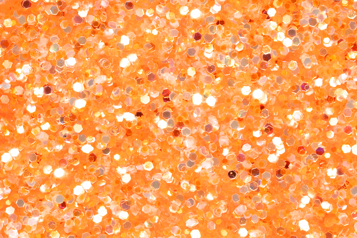 Jolifin Glitterpuder - pastell-orange