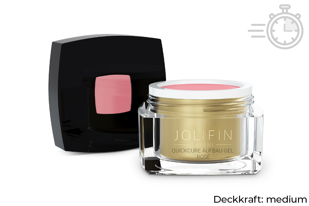 Jolifin LAVENI - QuickCure Build-Up Gel rosé 15ml