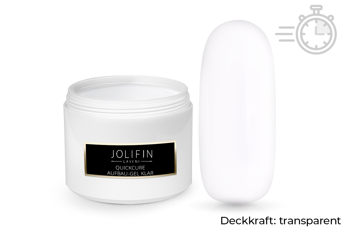 Jolifin LAVENI Refill - QuickCure Build-Up Gel clear 250ml