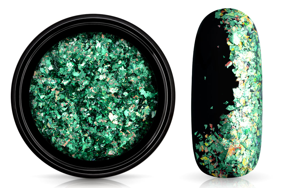 Jolifin Soft Foil Flakes - Aurora emerald