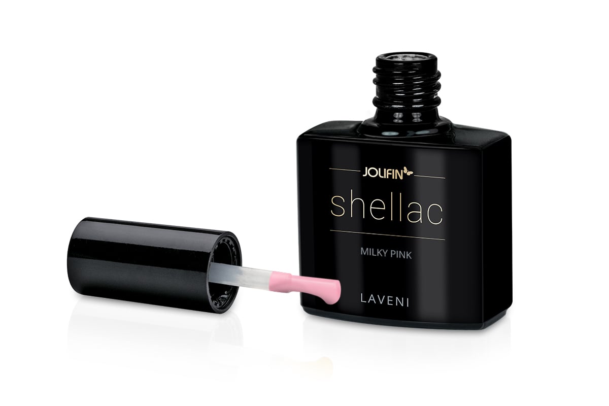 Jolifin LAVENI Shellac - milky pink 10ml