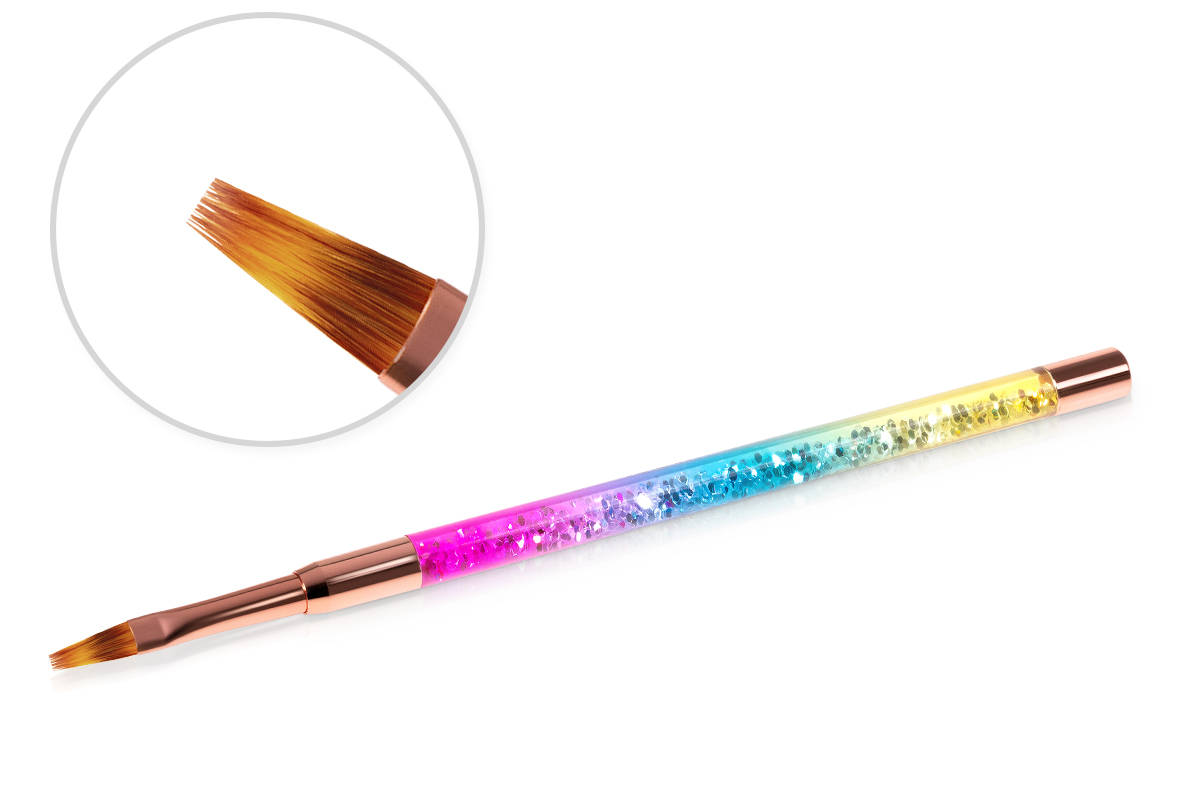 Jolifin Aqua-Glitter Pinsel rainbow - ombre