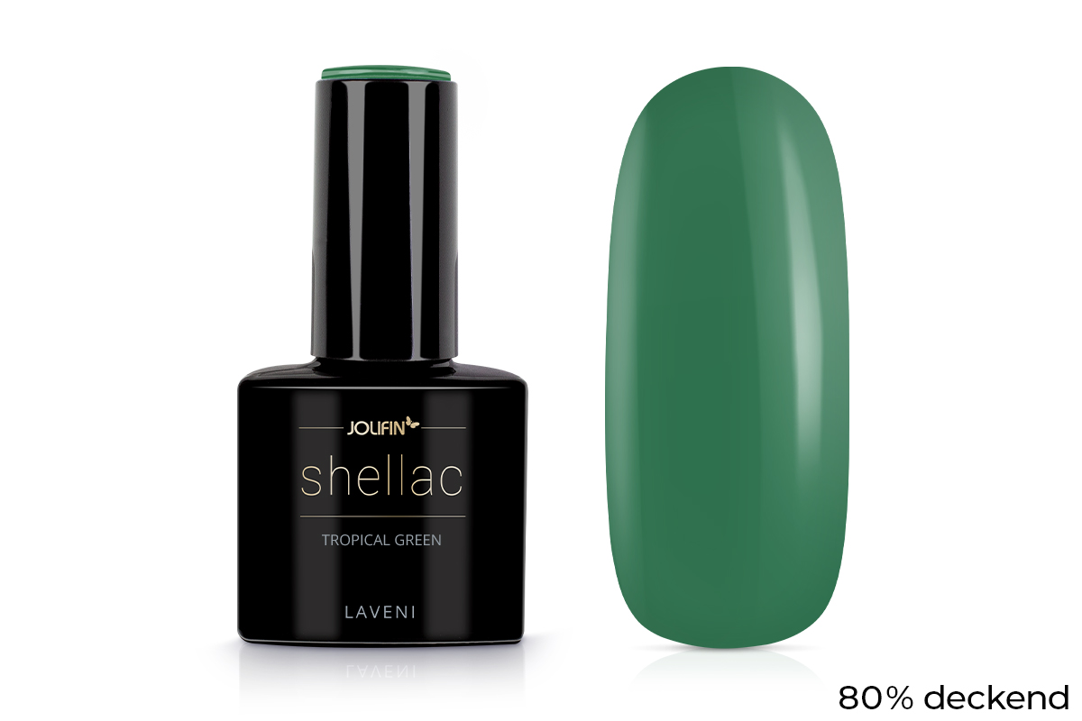 Jolifin LAVENI Shellac - tropical green 10ml