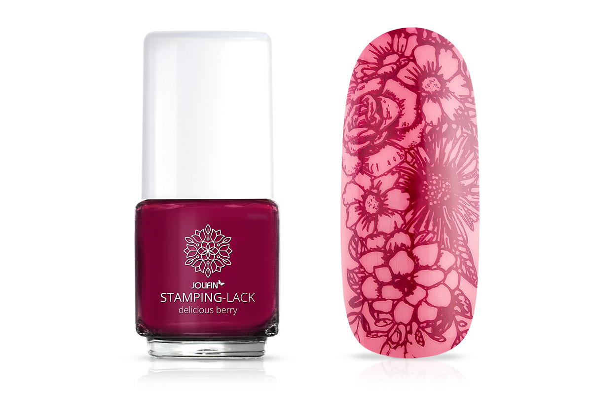 Jolifin Stamping-Lack - delicious berry 12ml