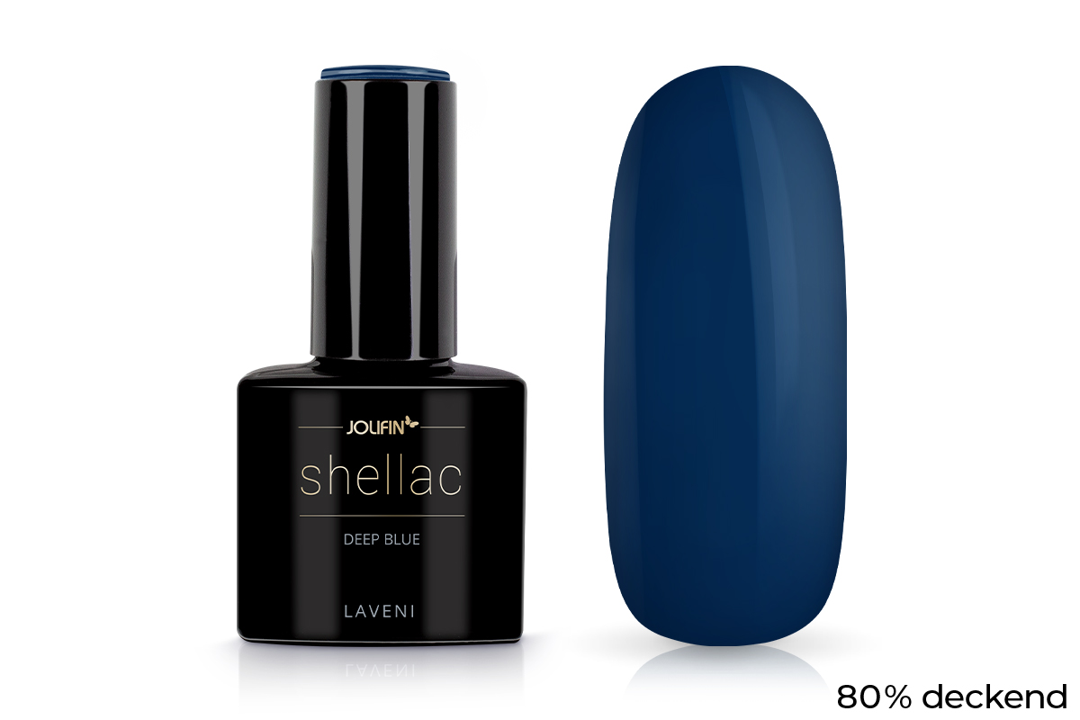 Jolifin LAVENI Shellac - deep blue 10ml