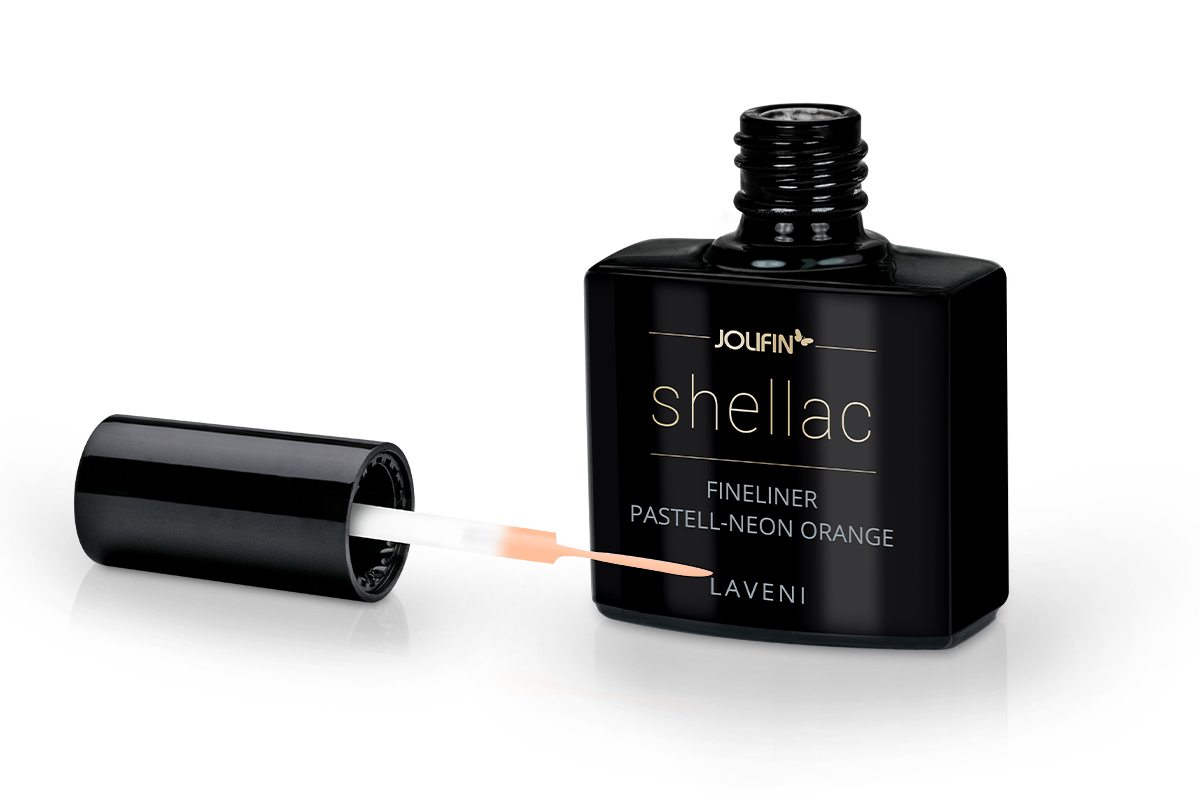 Jolifin LAVENI Shellac Fineliner - pastell-neon orange 10ml