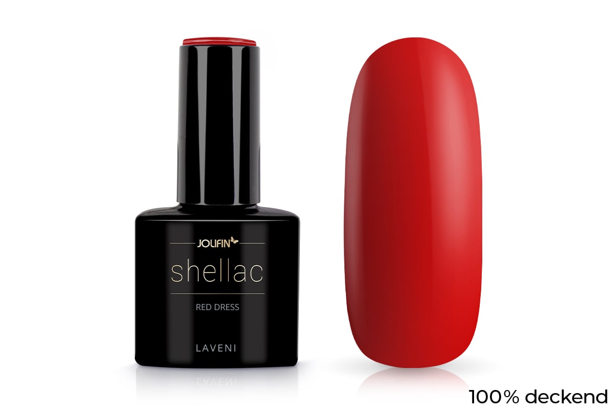 Jolifin LAVENI Shellac - red dress 10ml