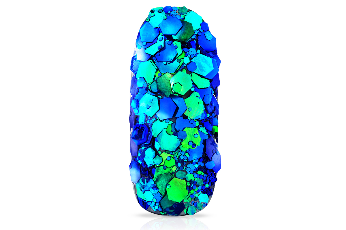 Jolifin LAVENI Chameleon Glittermix - mermaid blue