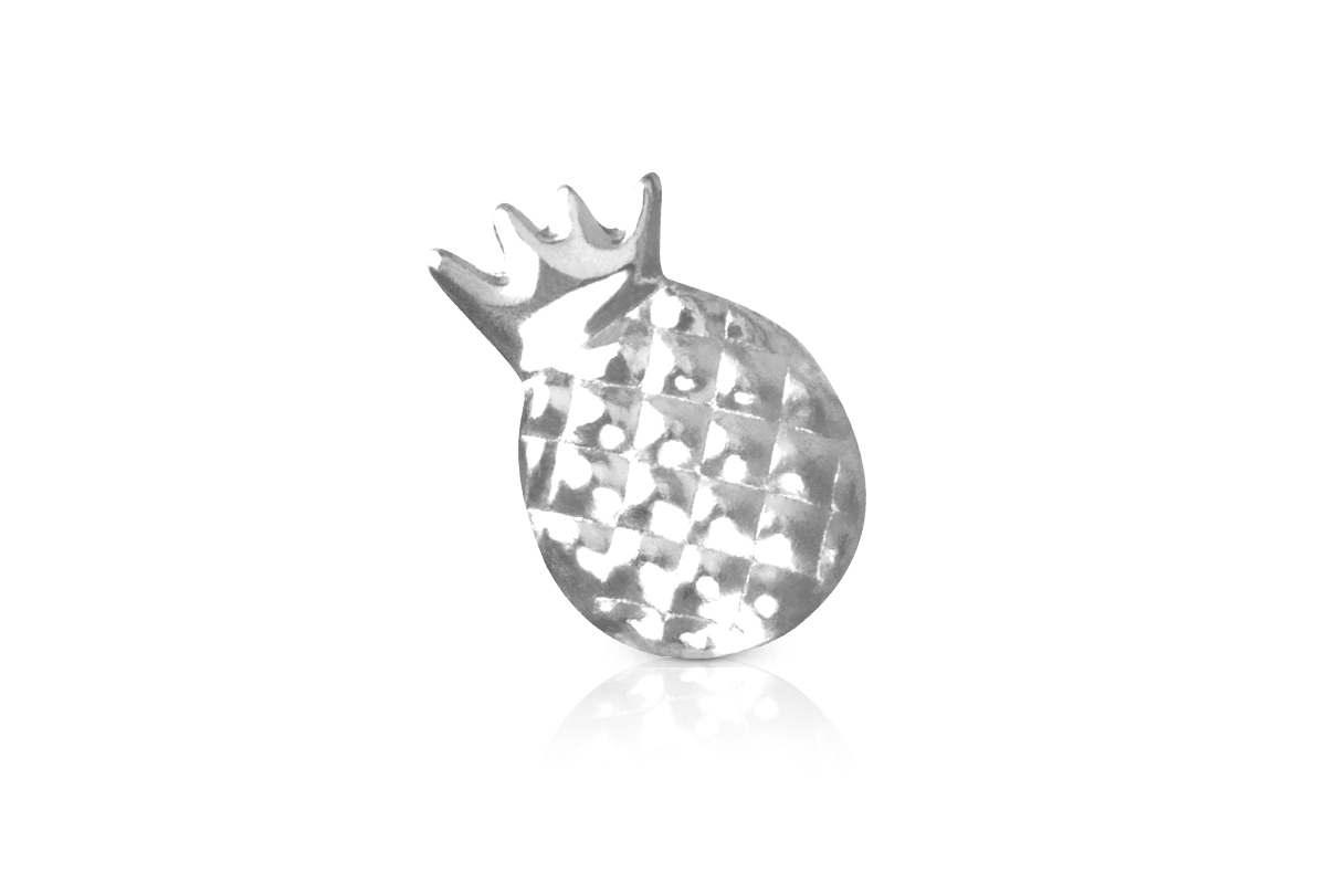 Jolifin Overlay - Pineapple small silver