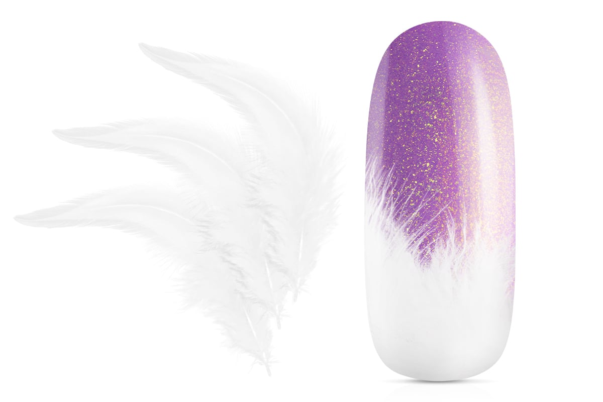 Jolifin Nail Art Feather pure-white