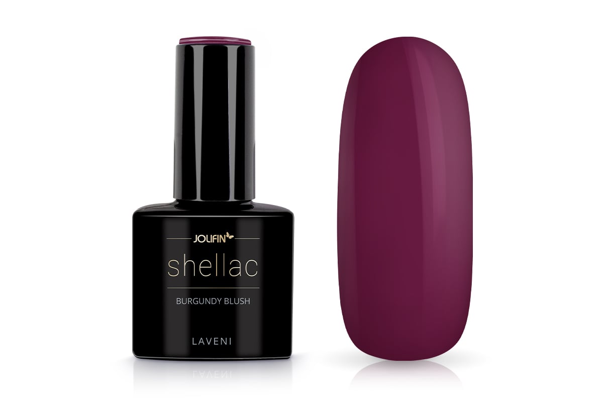 Jolifin LAVENI Shellac - burgundy blush 10ml