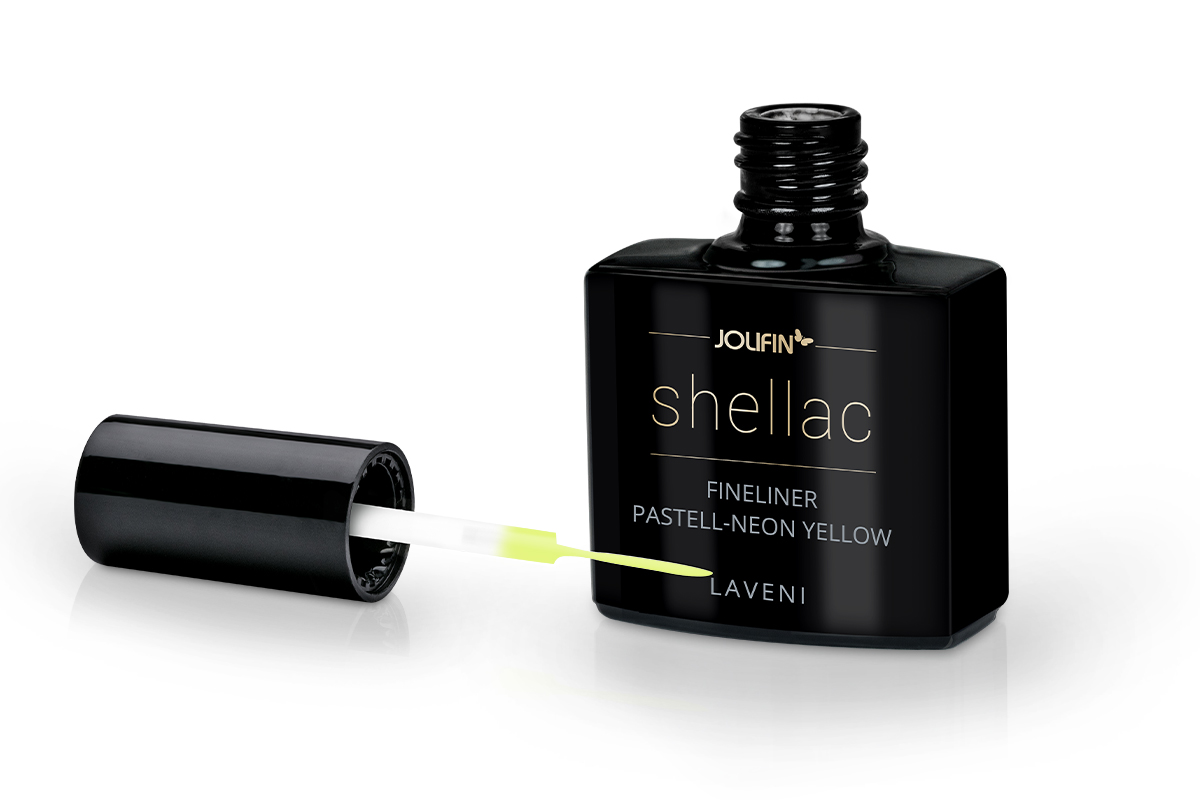 Jolifin LAVENI Shellac Fineliner - pastel neon yellow 10ml