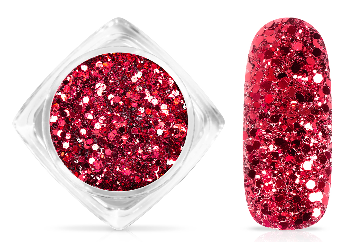 Jolifin LAVENI Sparkle Glitter - red roses