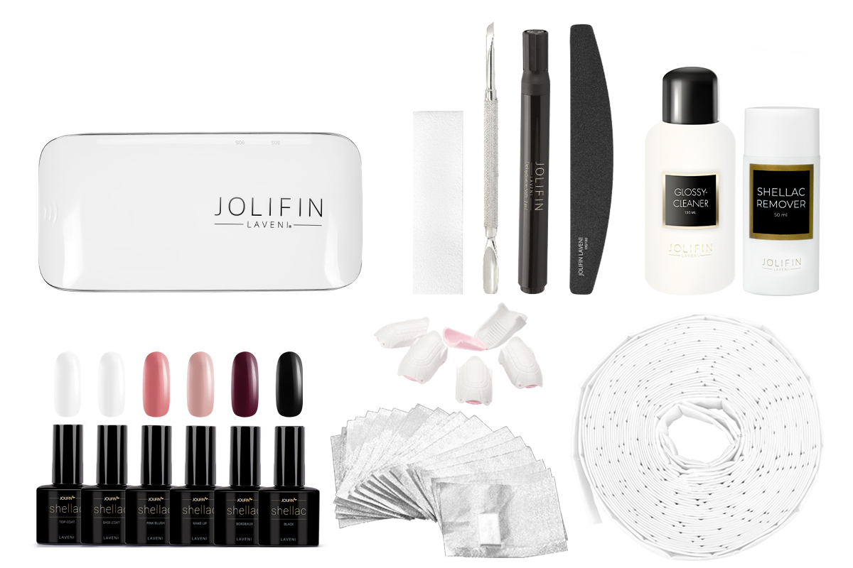 Jolifin LAVENI Shellac Starter Set - M - Mini Device 