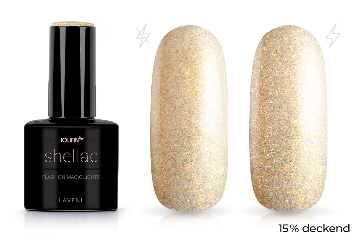 Jolifin LAVENI Shellac - FlashOn magic lights 10ml