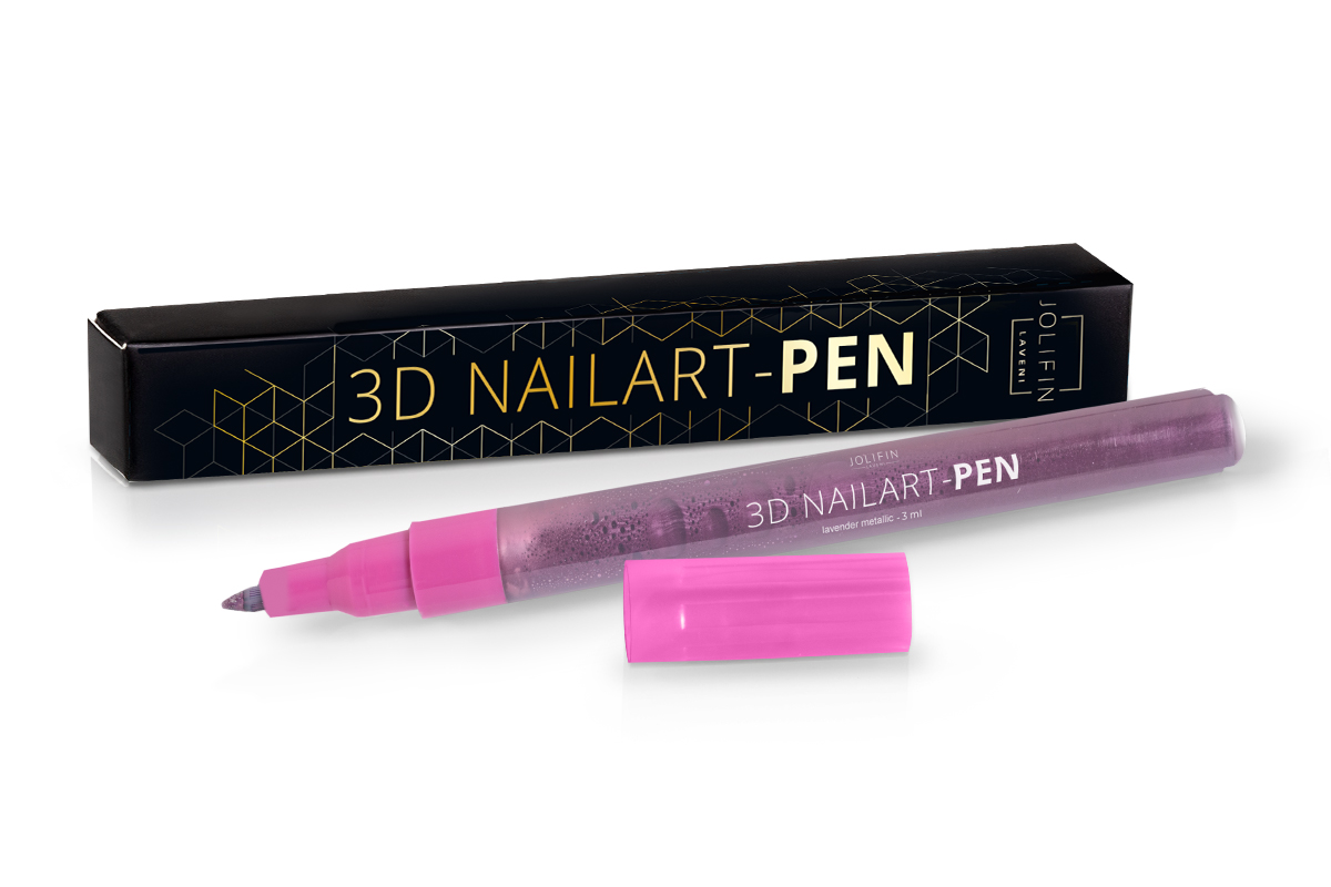 Jolifin LAVENI 3D Nail Art Pen - lavender metallic