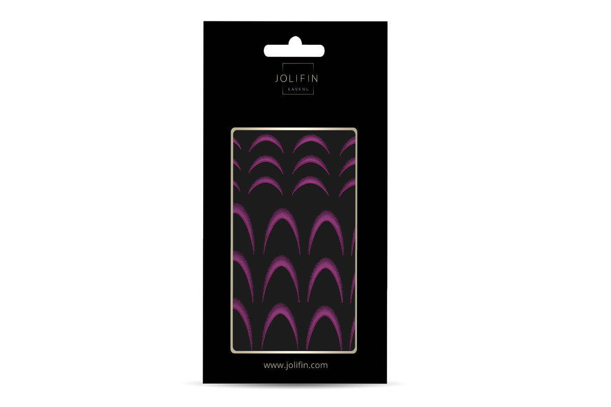 Jolifin LAVENI XL Sticker - Ombre French pastell-pink