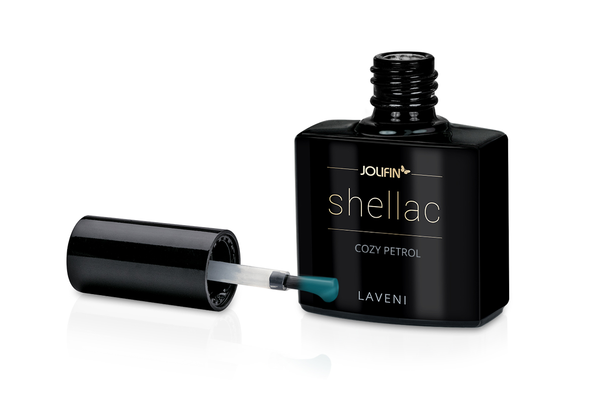 Jolifin LAVENI Shellac - cozy petrol 10ml