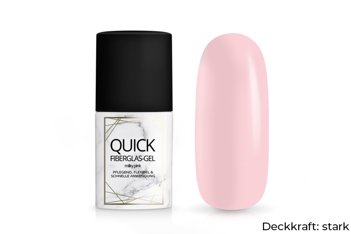 Jolifin LAVENI PRO - Quick fibreglass gel milky pink 11ml