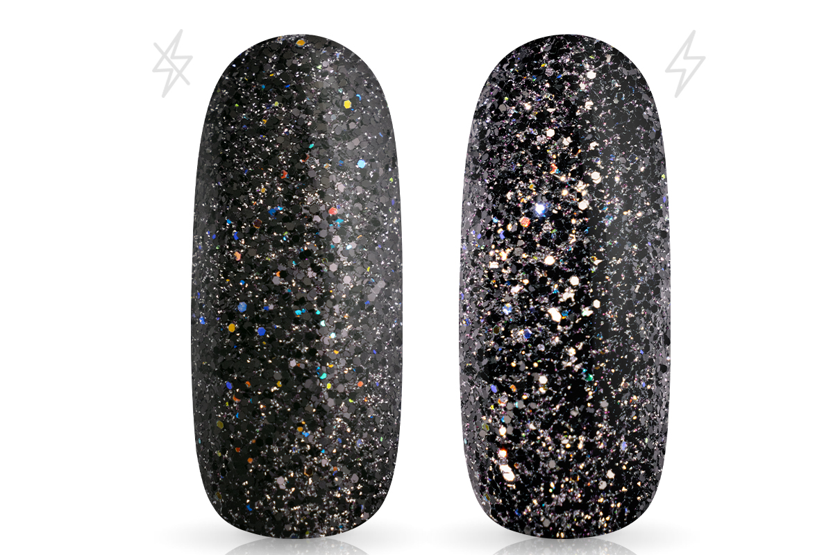 Jolifin LAVENI FlashOn Glitterpuder - black galaxy